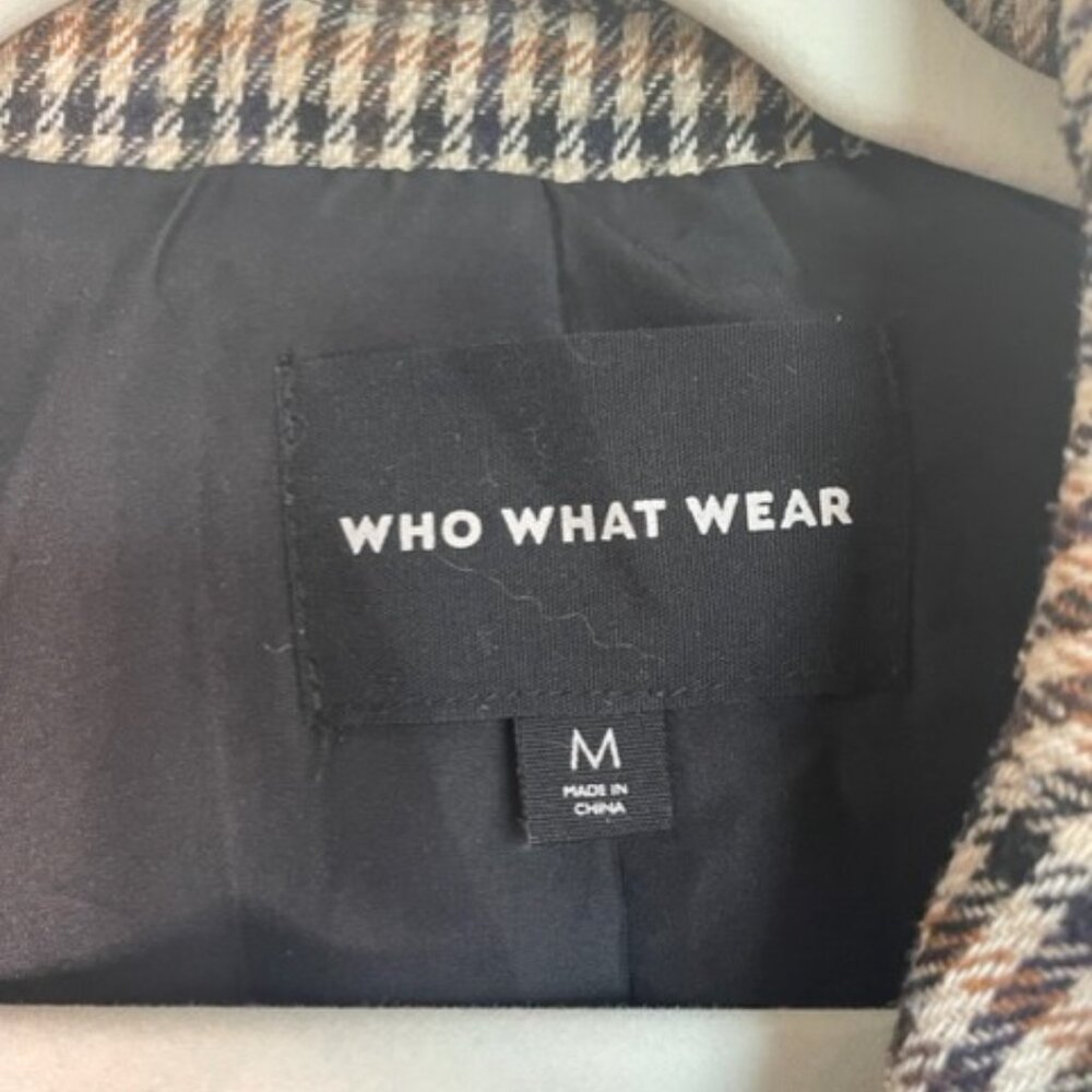 Women’s Oversized Houndstooth Patterned Blazer - image 5